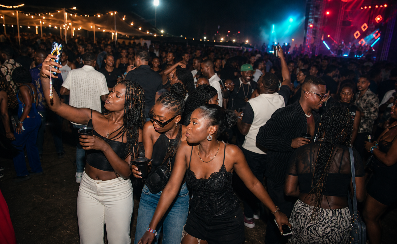 People partying at ASILI
