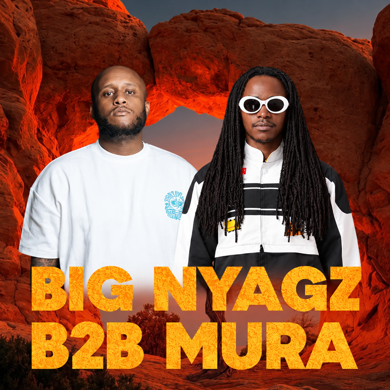 Big Nyagz B2B Mura announced artist portrait for ASILI Experience Vol. II