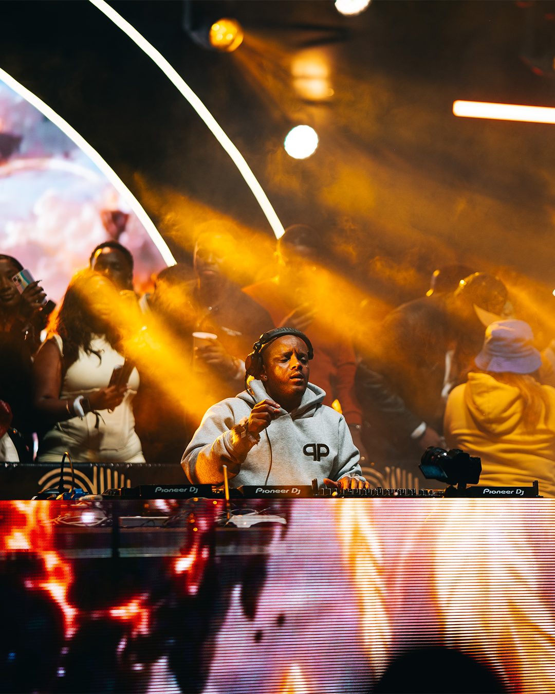 ASILI Experience main stage crowd with live Afro House performance lights at Ngong Racecourse