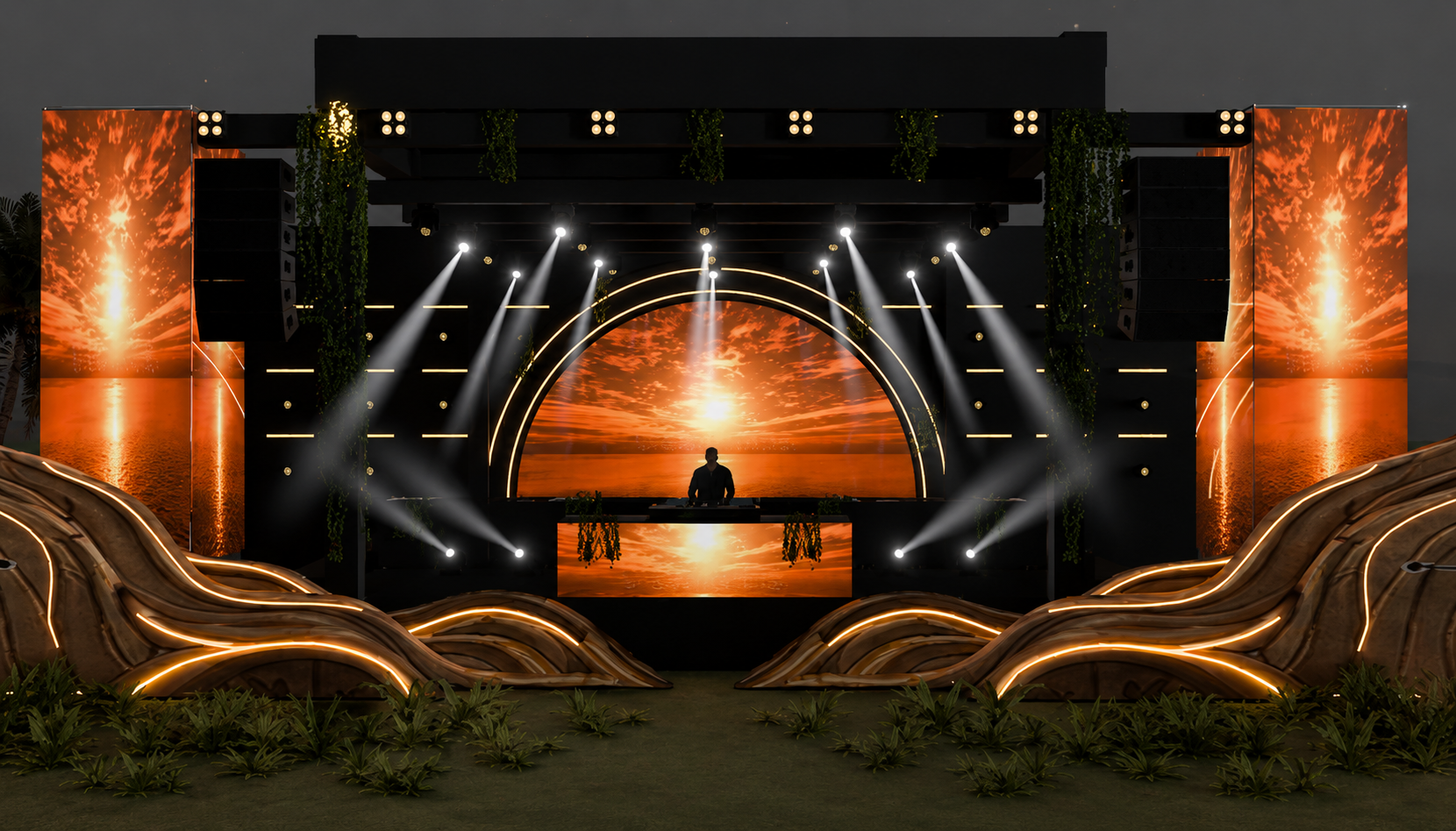 ASILI Experience main stage at Ngong Racecourse